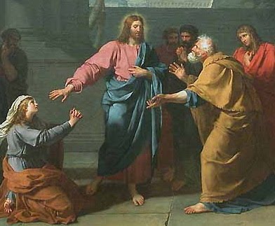 Germain-Jean Drouais, Christ and the Caananite Woman detail, Louvre, Paris, 1784