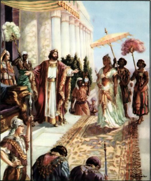 The Queen of Sheba visits Solomon I Kings 10:1