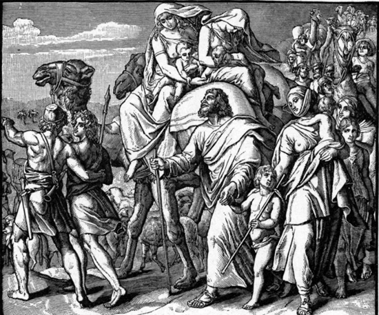 Jacob and family on the lam