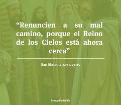 Renuncien a su mal camino