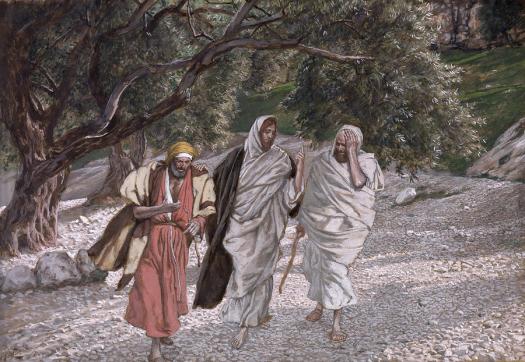 the-disciples-on-the-road-to-emmaus-tissot