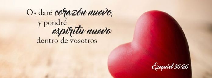 Les daré un corazón nuevo y pondré dentro de ustedes un espíritu nuevo