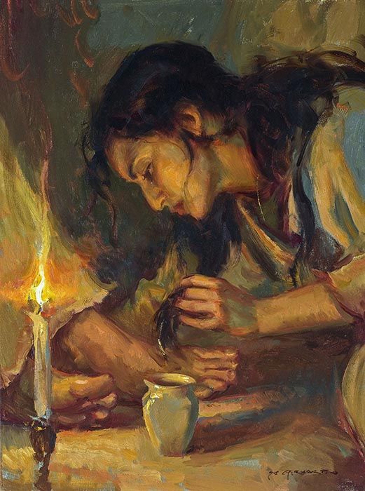 anointing jesus' feet