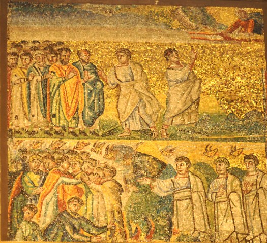 God Sends the Israelites Quail and Manna