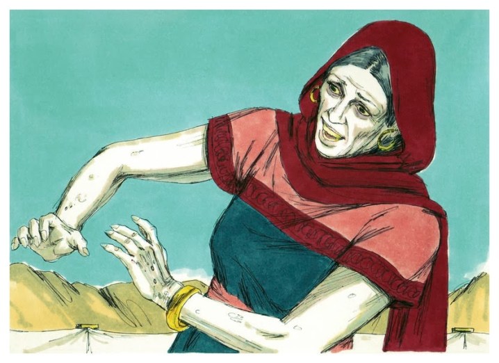 miriam-struck-with-leprosy