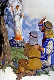 angel, manoah, and his wife