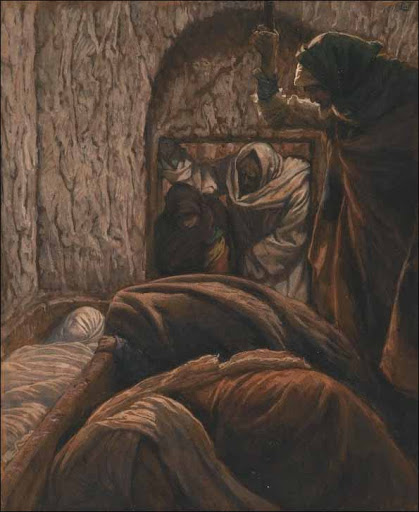 Jesus laid in the tomb