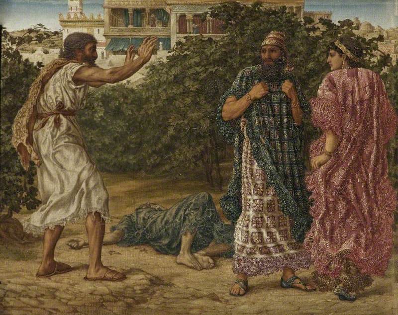 Rooke, Thomas Matthews, 1842-1942; Elijah Prophesises to Ahab and Jezebel Their End