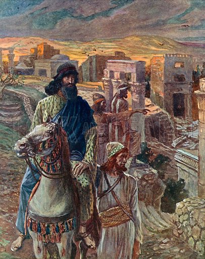 Nehemiah looks upon the Ruins of Jerusalem